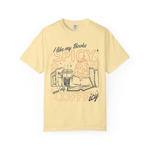 Spicy Romance Books Shirt Books And Coffee Iced Coffee Shirt Book Related Gifts Bookish Things Booktrovert Booktok Shirt Romance Tropes image 8