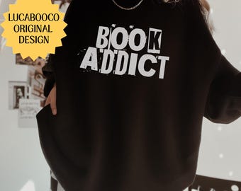 Book Addict Sweatshirt Book Club Sweatshirt Book Worm Librarian Sweatshirt English Teacher Gift Booklover Gift Booktok Merch