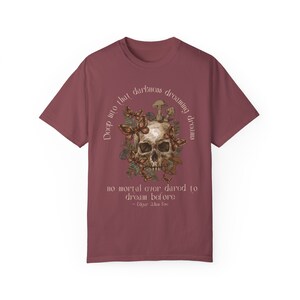 Maglietta Edgar Allan Poe Whimsigoth Clothing Maglietta Goblincore Maglietta Edgar Allan Poe Moth Maglietta Letteratura Maglietta Whimsigoth Maglietta Poeta Dark Academia Vineyard
