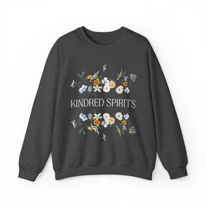 Anne Of Green Gables Kindred Spirits Bookish Crewneck Bookish Merch Light Academia Wildflowers Sweater Anne Shirley Gilbert Blythe Booktok image 7
