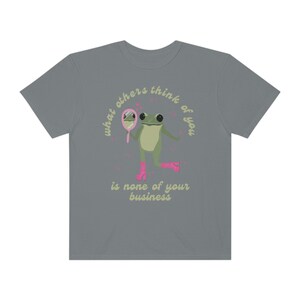 Cute Frog Shirt Retro Shirt Frog Tshirt Frog Sweater Frog Crewneck Growth Mindset Shirt Y2k Shirt Comfort Colors Cute Frog Gifts Y2k Sweater image 8