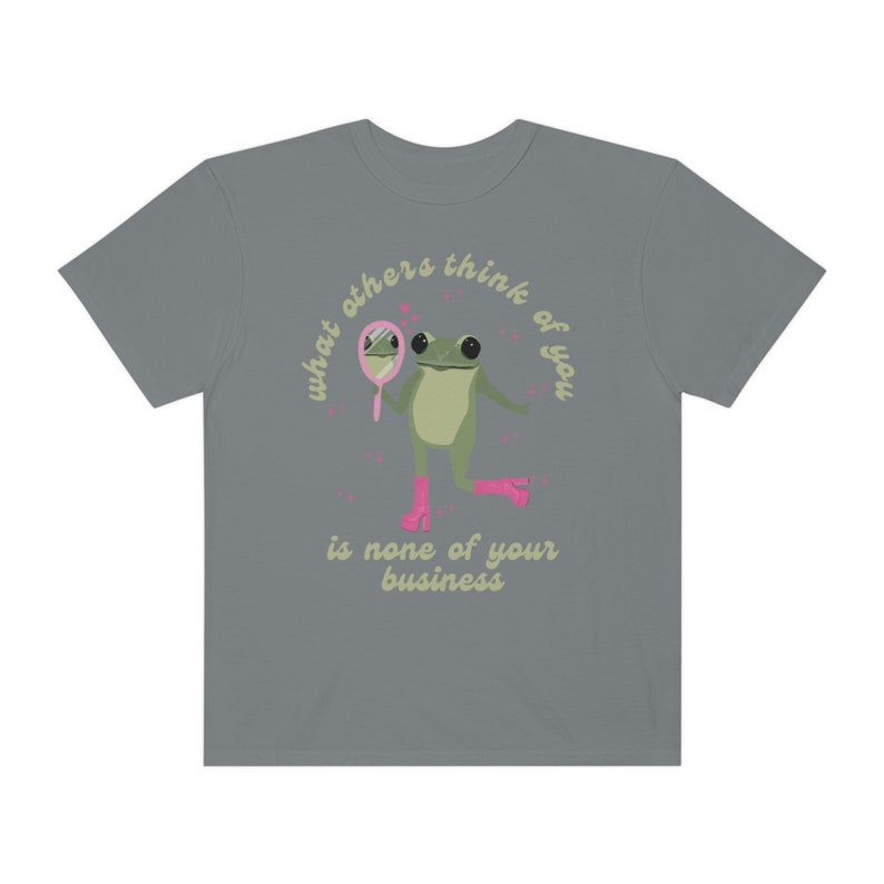 Cute Frog Shirt Retro Shirt Frog Tshirt Frog Sweater Frog Crewneck Growth Mindset Shirt Y2k Shirt Comfort Colors Cute Frog Gifts Y2k Sweater image 8