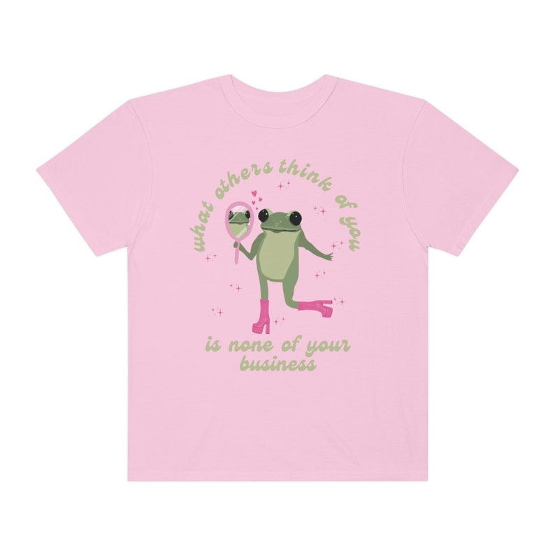 Cute Frog Shirt Retro Shirt Frog Tshirt Frog Sweater Frog Crewneck Growth Mindset Shirt Y2k Shirt Comfort Colors Cute Frog Gifts Y2k Sweater Blossom