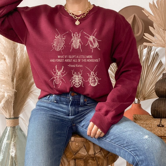 The Metamorphosis Goblincore Sweater Franz Kafka Dark Academia Dark Cottagecore Bookish Sweatshirt Cottage Core Sweater Kafka Shirt