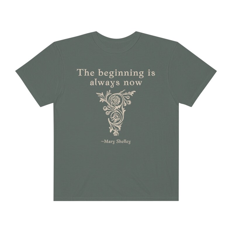 Mary Shelley Shirt Dark Academia Shirt Comfort Colors Shirt Literary Shirt Bookish Shirt Literature Shirt Gothic Clothes Goth Dark Academia image 8