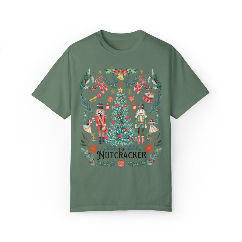 Comfort Colors Nutcracker Shirt Sugar Plum Fairy Pastel Christmas Fairy Shirt Nutcracker Tshirt Nutcracker Sweater Cottage Core Shirt Light Green