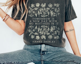 Anne von Green Gables Shirt Anne Shirley Gilbert Blythe Bookish Merch Kindred Spirits Cottage Kernshirt Wild Flower Shirt Licht Academia
