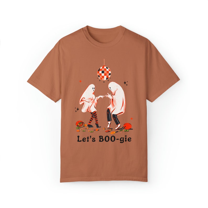 Comfort Colors Lets Boogie Ghost クルーネック Boo クルーシャツ ハロウィン クルーネック Ghost セーター Hey Boo シャツ Boo スウェットシャツ Ghost パーカー Yam
