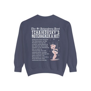 Nutcracker Sweater Nutcracker Christmas Sweater Dance Mom Sweatshirt Pink Nutcracker Sugar Plum Fairy Ballet Sweatshirt Nutcracker Ballerina Denim