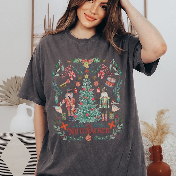 Comfort Colors Nutcracker Shirt Sugar Plum Fairy Pastel Christmas Fairy Shirt Nutcracker Tshirt Nutcracker Sweater Cottage Core Shirt