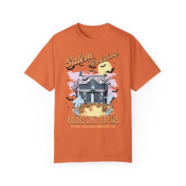 Retro Salem Witch Trials Halloween ronde hals herfstkleding Salem shirt Salem Witch Salem Ma Salem 1692 Ze hebben één Salem Witch-shirt gemist Burnt Orange