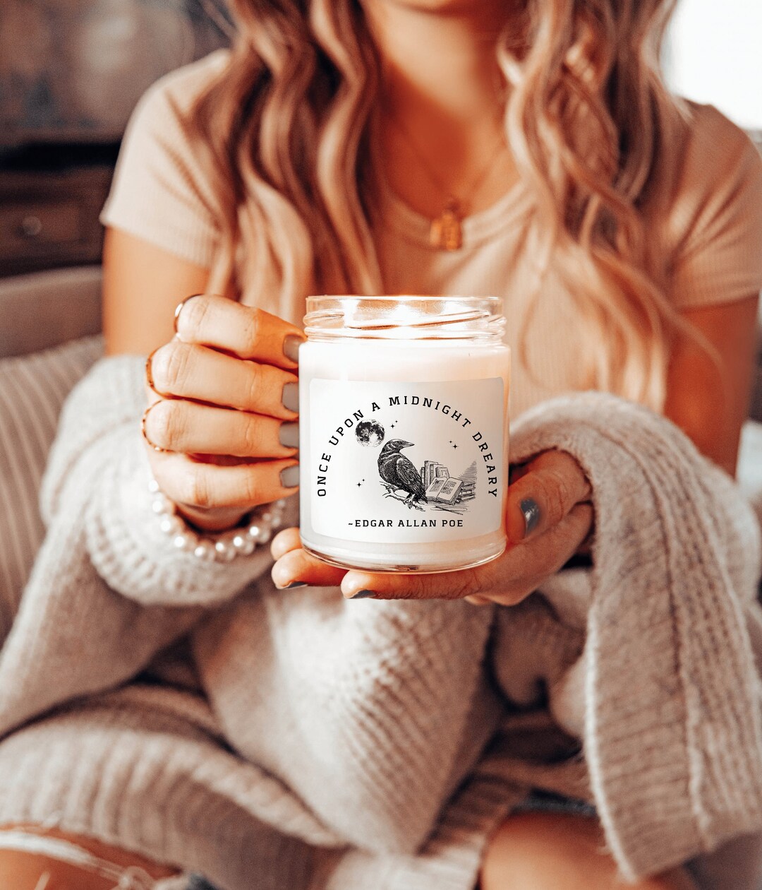 Edgar Allan Poe Literary Candles Bookish Candles Edgar Allen Etsy