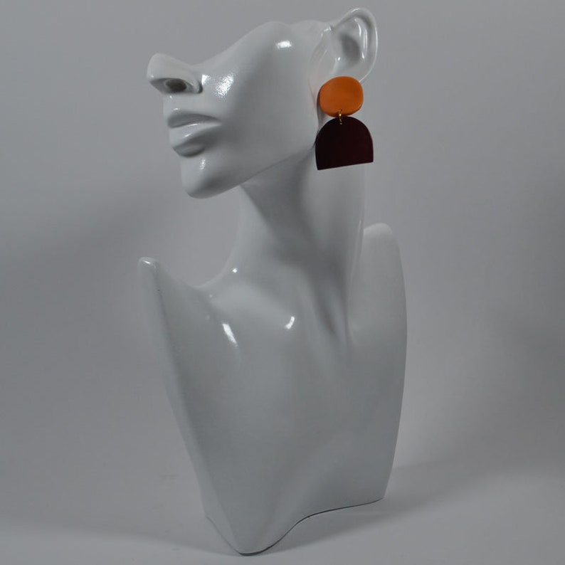Mother/'s Day gift idea Fancy handmade Fimo earrings