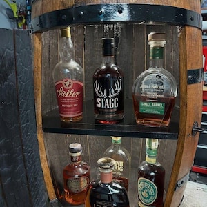 Houten mini-bourbon-whiskyvatenkast