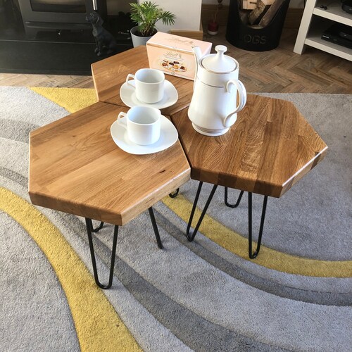 Reclaimed Herringbone Style Wood Coffee Table Etsy UK