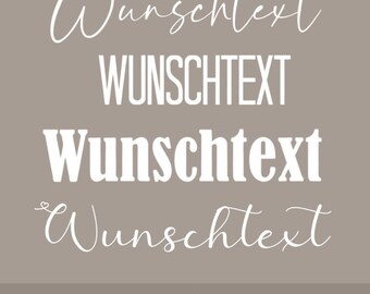Custom 20cm Wide Wish Text Sticker – Car Domain Cartot Tag Lettering – Personalized