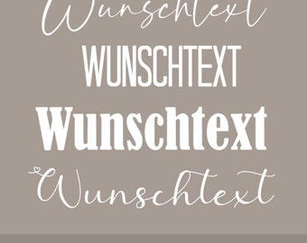 SCHRIFTZUG | Bügelbild | Flexfolie | Wunschtext Name | Beschriftung | personalisiert | Hochzeit | Geburtstag