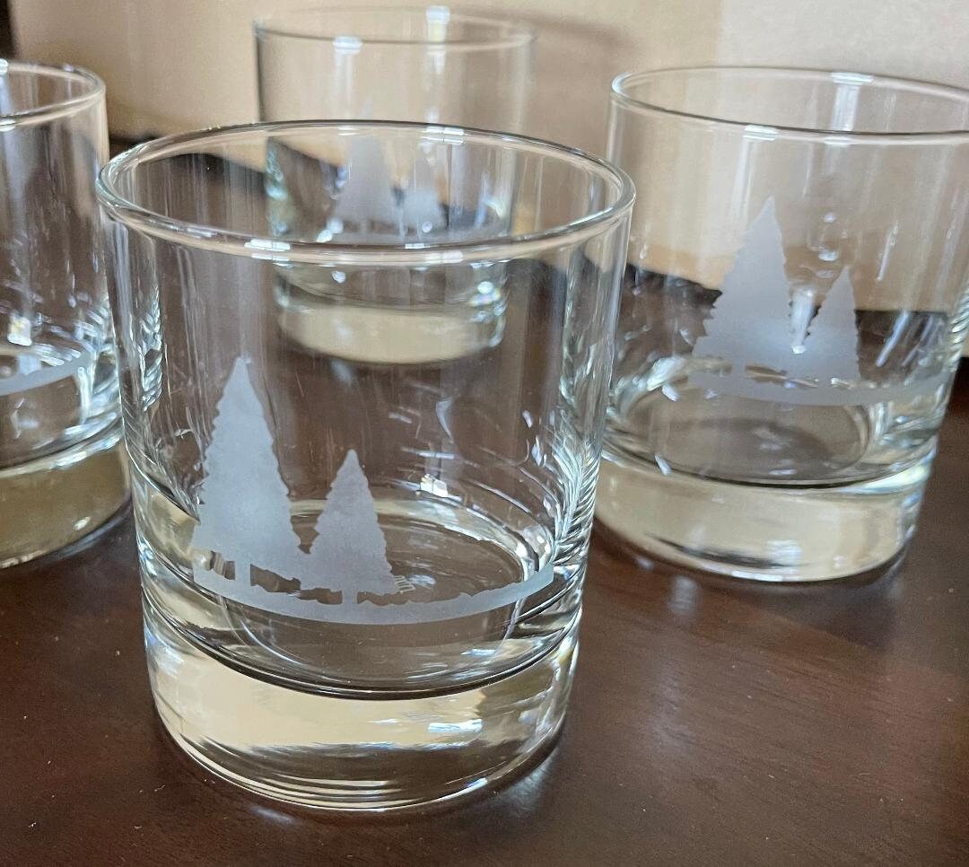 Personalized Etched Scotch Glasses Etsy