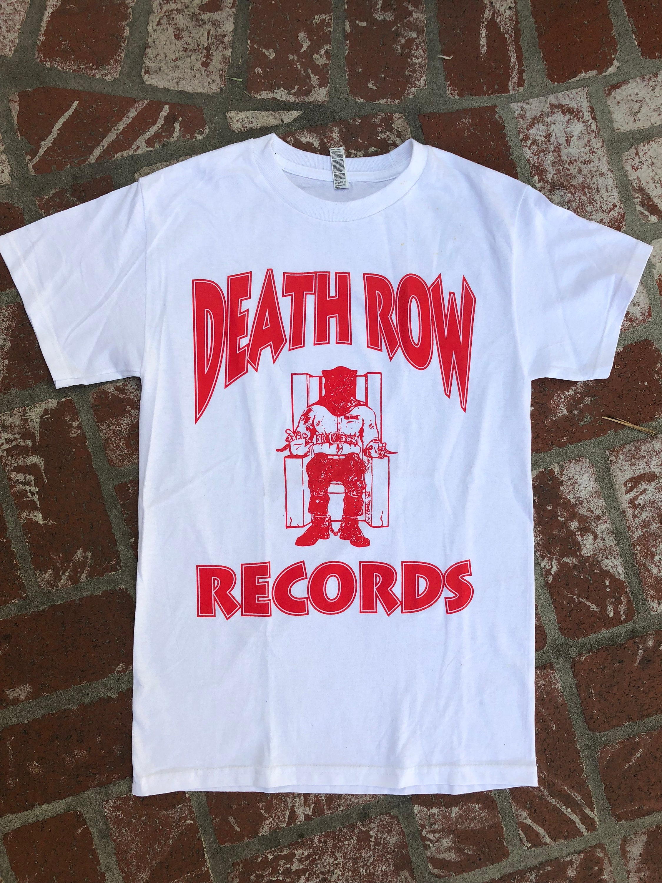 Death row records t shirt white Clearance