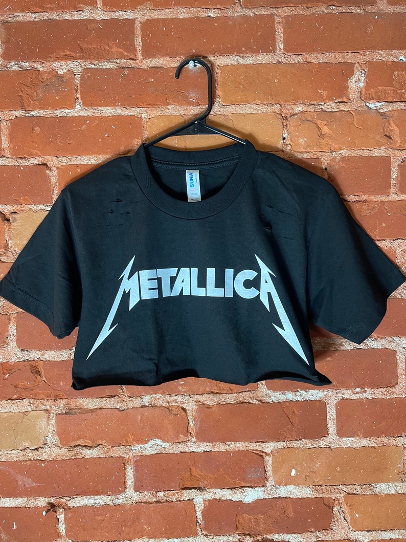 Metallica crop top | Etsy