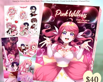 Pink Willows Manga + Merch Bundle
