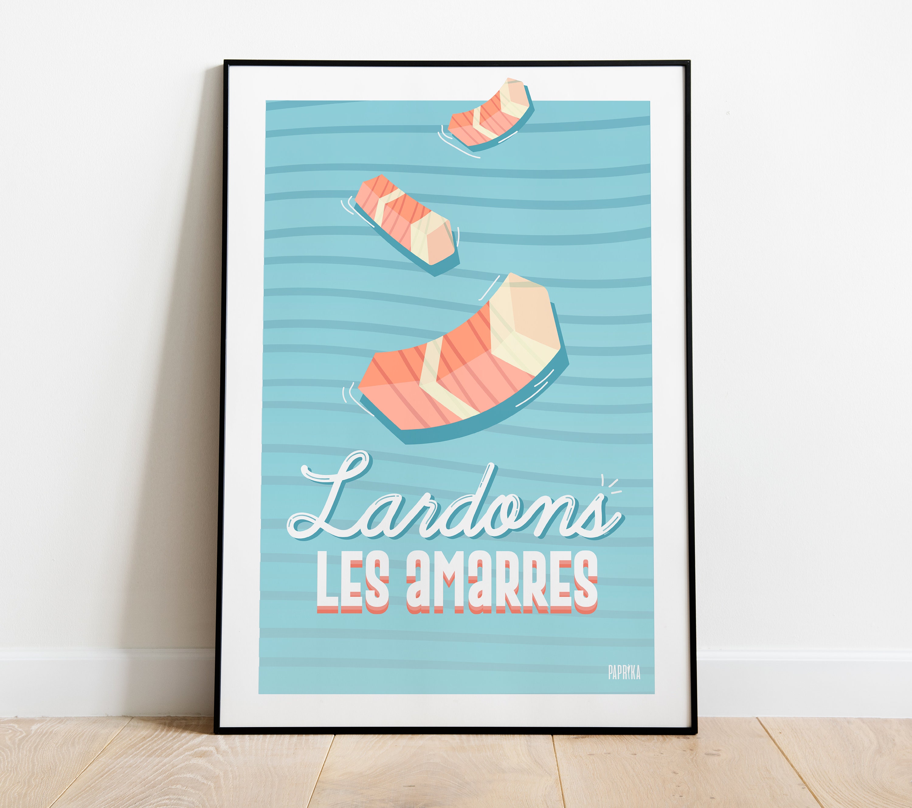Affiche Illustration Lardons Les Amarres - Poster Décoration Murale