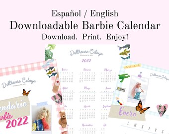 Barbie Calendar | Etsy