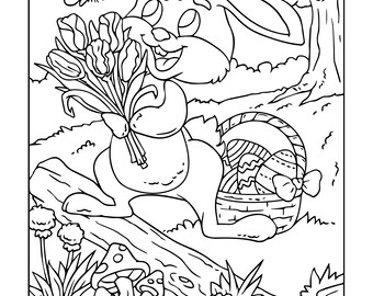 Download Easter Coloring Book Etsy
