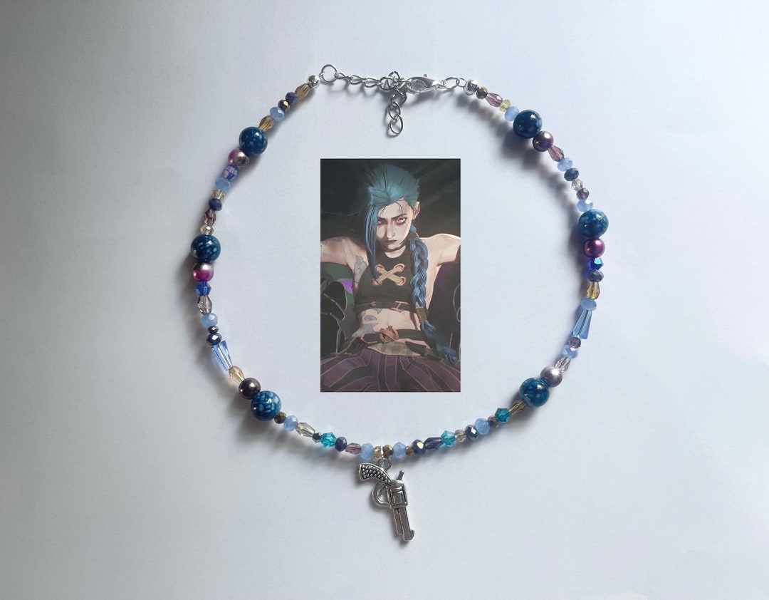 Arcane Jinx Inspired Necklace, Beaded Necklace, Trendy Jewelry Etsy