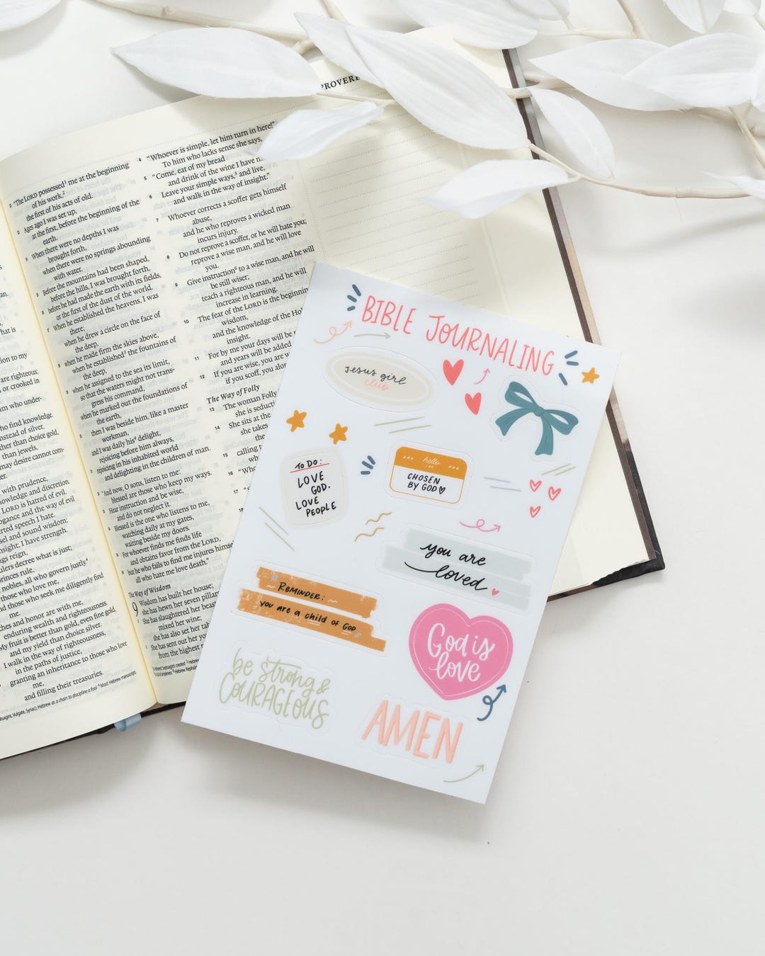 Bible Journaling Sticker Sheet | Faith Planner Stickers | Christian ...