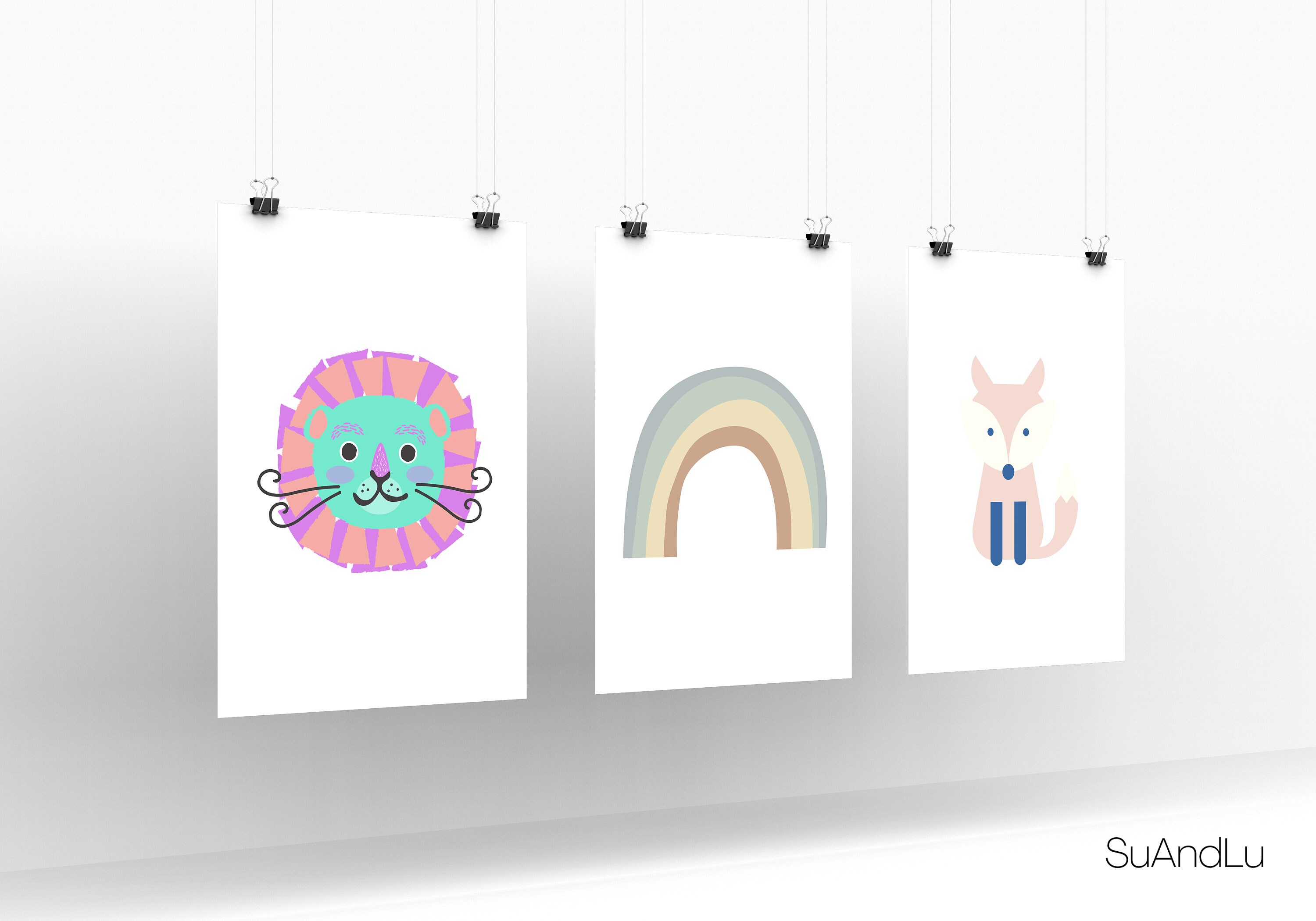 Arco iris decoración de la habitación para niños arte de | Etsy