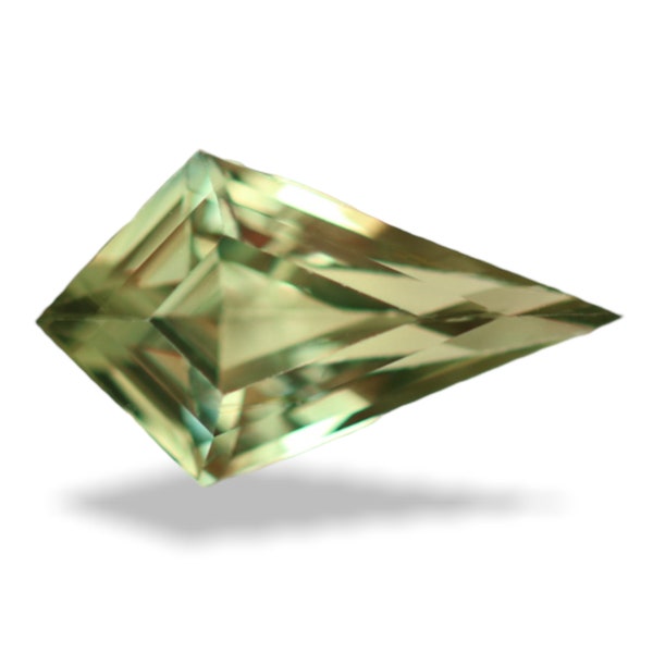 Natural Parti Sapphire 1.39 CT, Loose Gemstone, Parti Sapphire Rings, Teal Sapphire, Green Sapphire Engagement Rings, Kite Shape