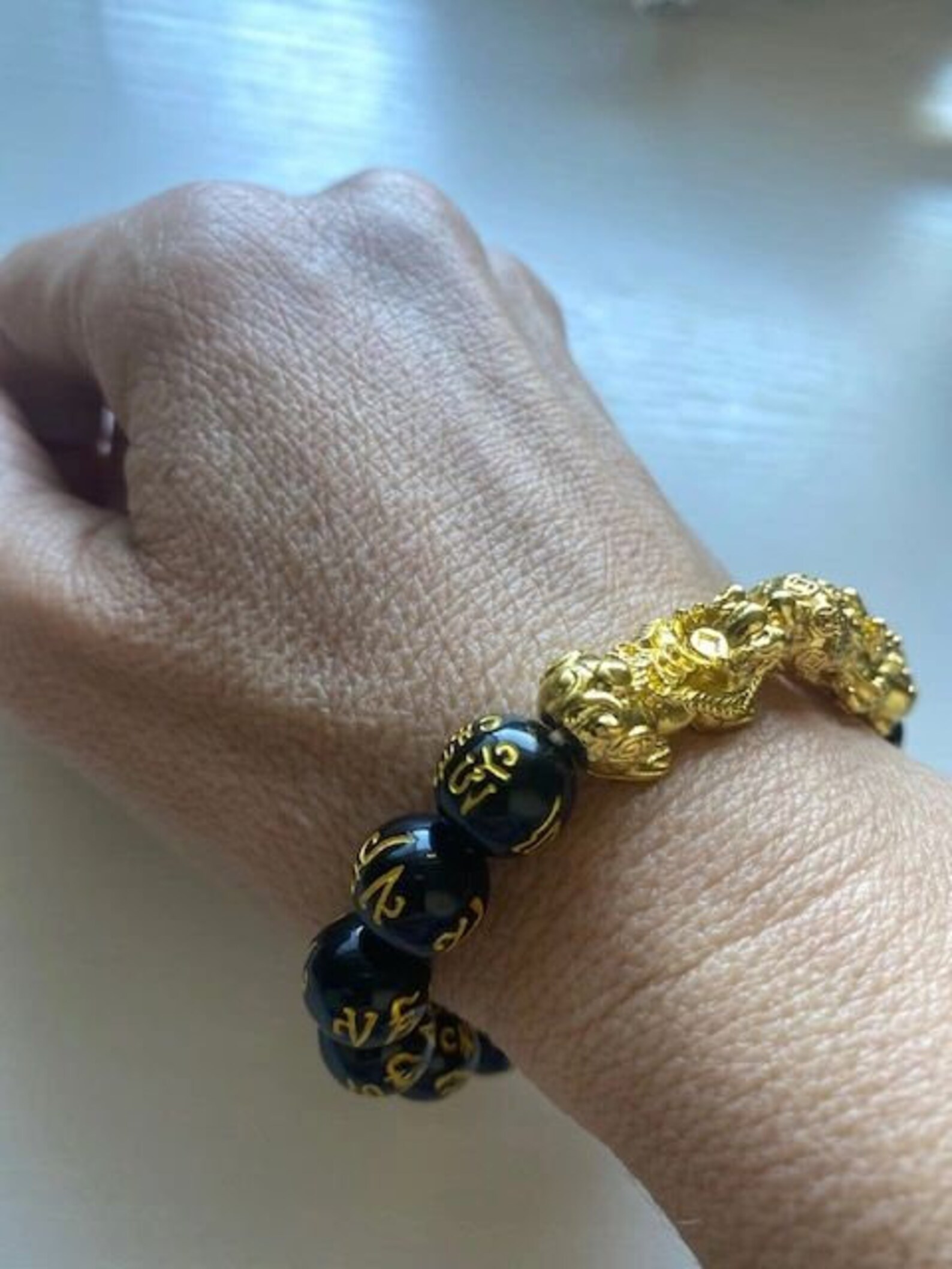 Authentic Obsidian Blessed by TEMPLE MONKS DOUBLE Pixiu Feng Etsy