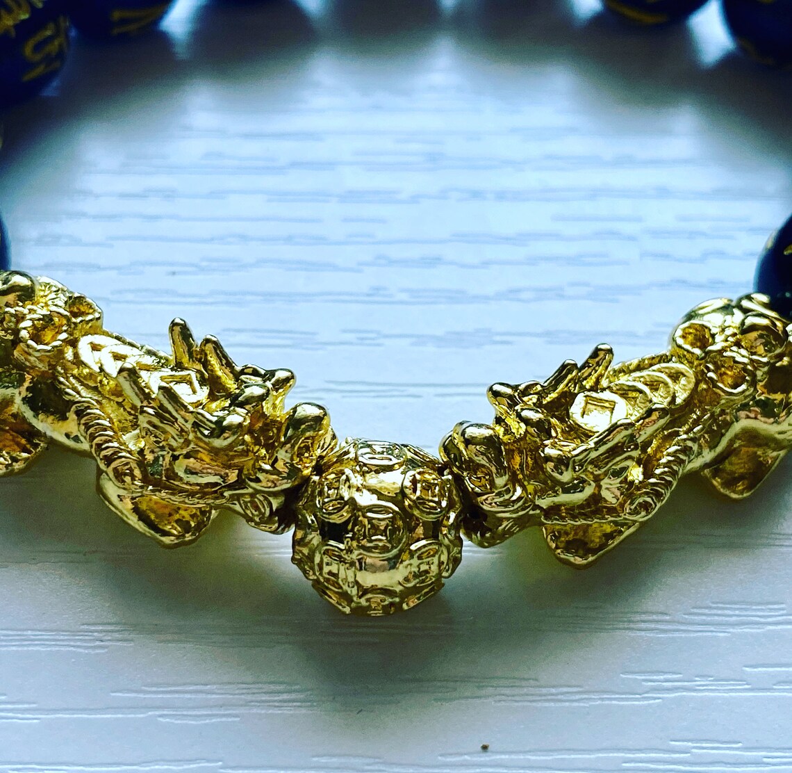 Authentic Feng shui Double Pixiu bracelet Blessed by Temple | Etsy