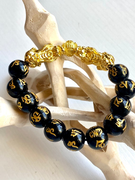 Authentic obsidian bracelet deals