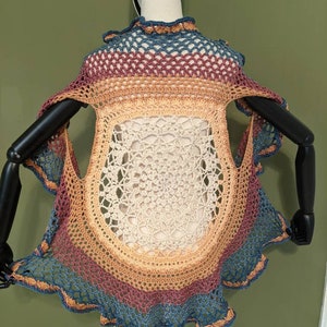 Crochet Harlequin Mandala Vest