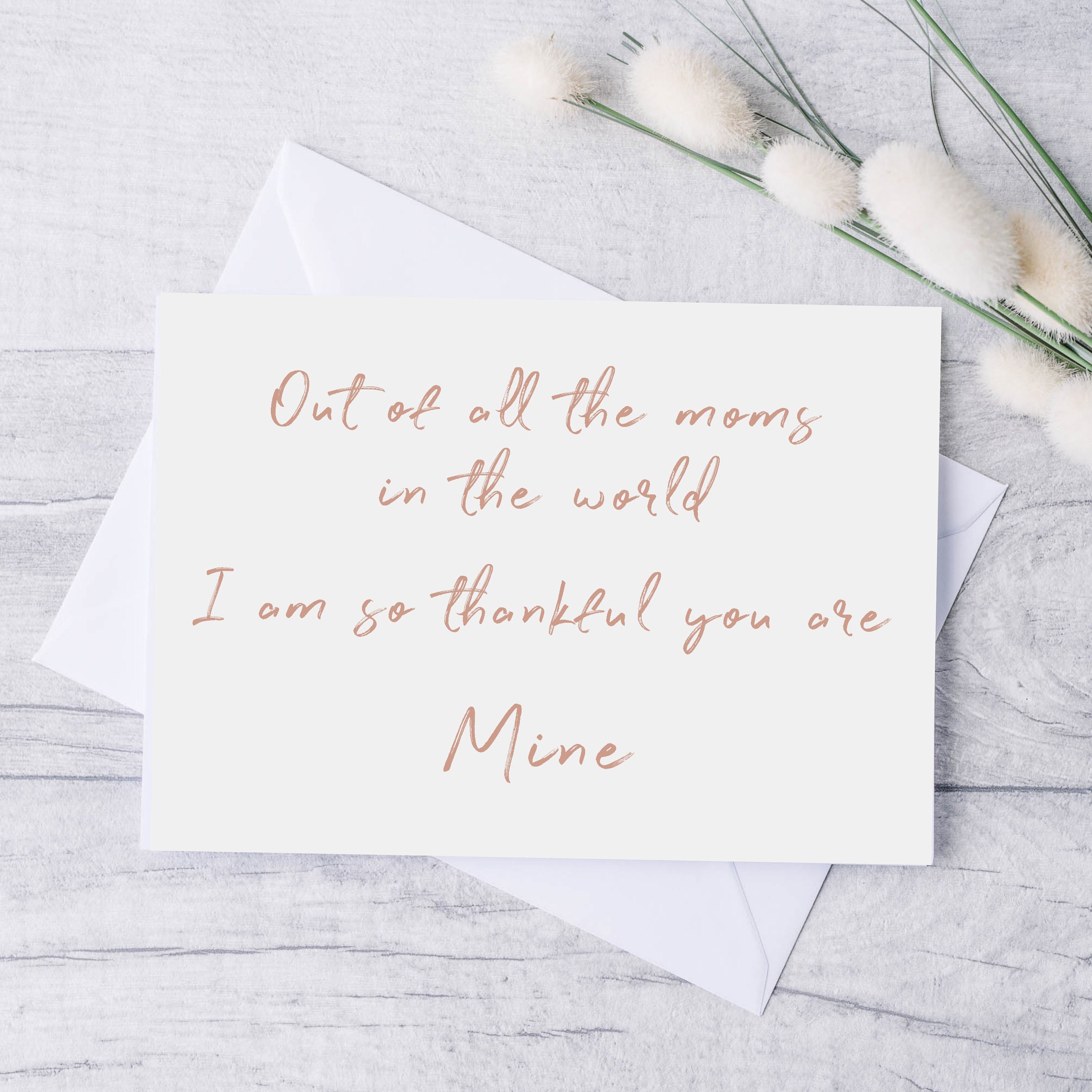 Personalized Mothers Day Card Custom CardMom Appreciation | Etsy