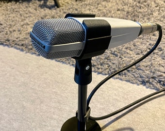 Mikrofonhalter für Sennheiser MD421 – passgenau, stabil & oben offen