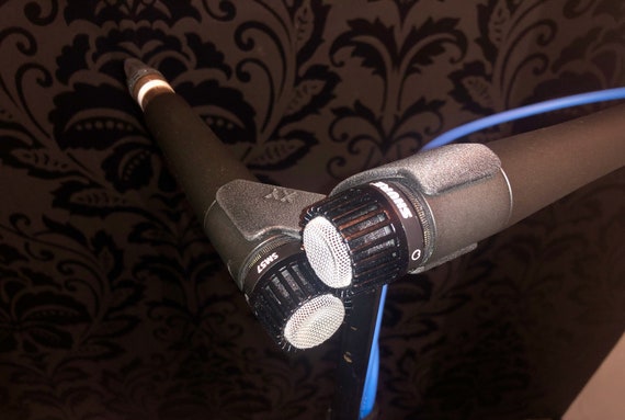 XY Stereo Microphone Holder for SM57 – Double Microphone Clamp at