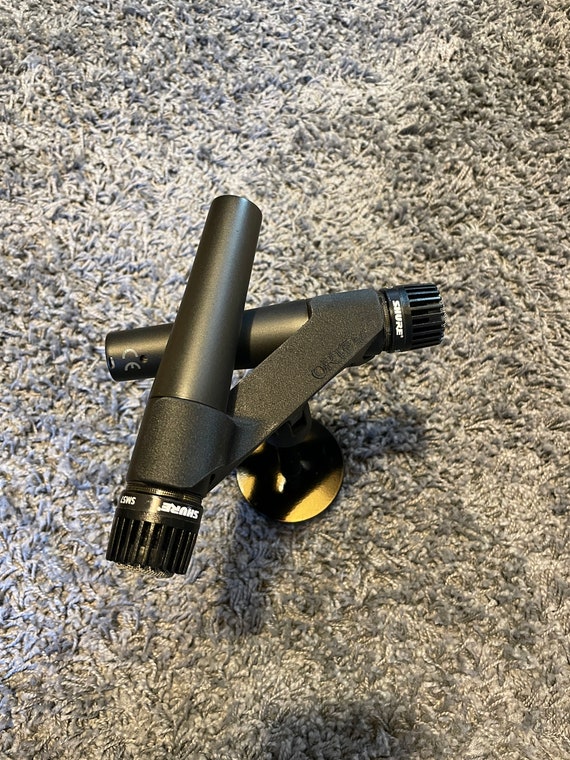 オーディオスコープ SM57 MB75 SL75C用ORTFステレオマイククランプ – スタジオ録音やドラム