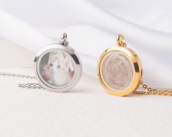 Locket Halskette-Custom Foto Locket Halskette-Glas Locket Anhänger Halskette mit Bild Innen-Personalisierung Bild Halskette-Geschenk für Sie