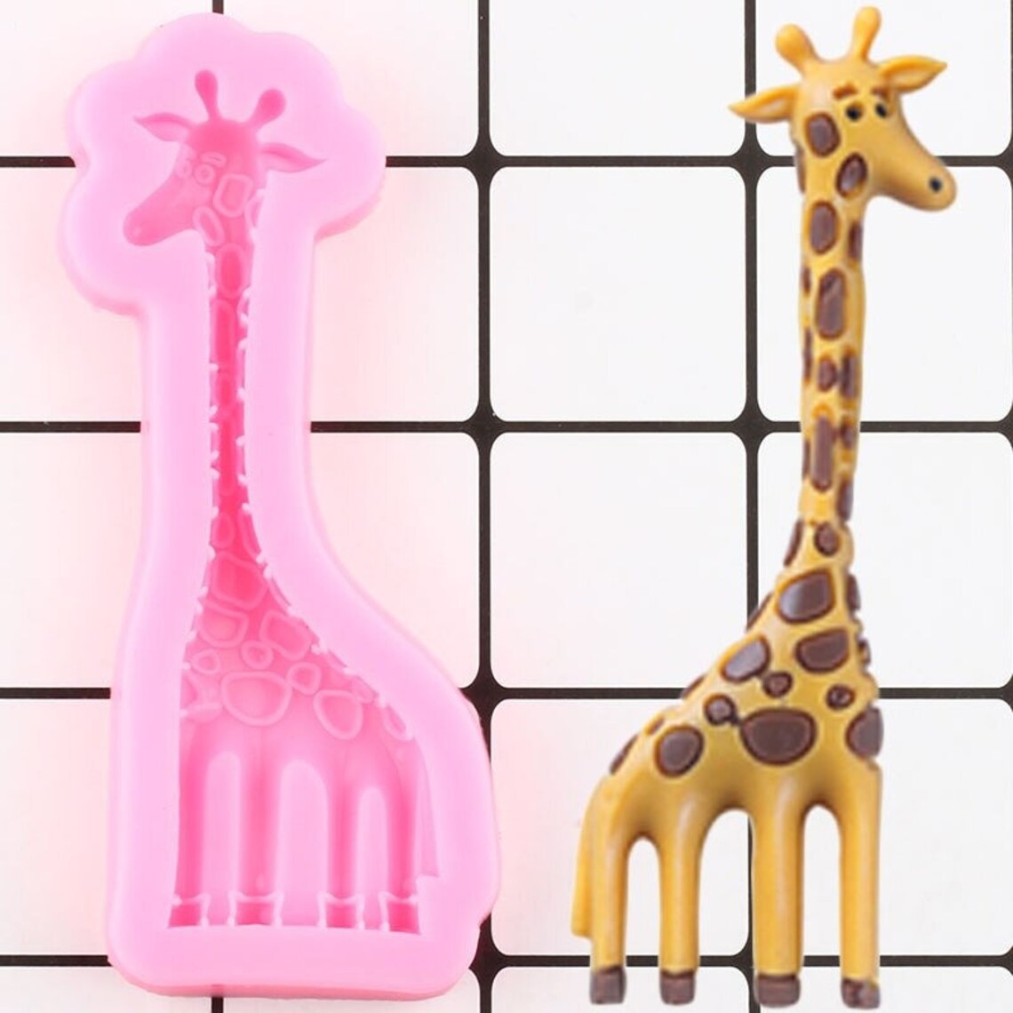 Animals Giraffe Silicone Mold DIY Baby Birthday Fondant Cake Etsy