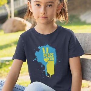 Support Peace for Ukraine No More War Youth Short Sleeve Shirt