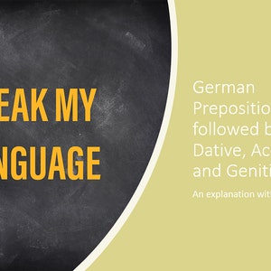 German Prepositions and Cases