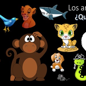 Los animales - que falta? Gioco di vocabolario spagnolo