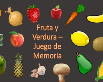 Pairs Memory Game - Fruta y Verdura