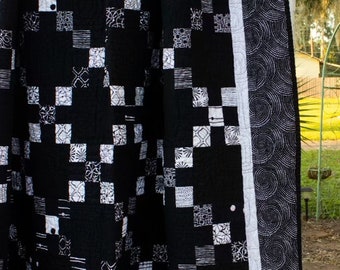 Black and White Nine Patch Quilt