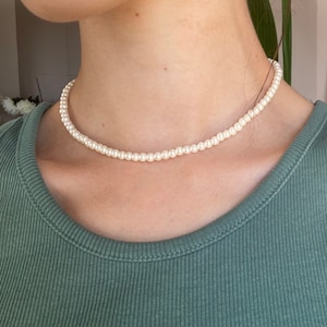 Naia~ Pearl Necklace Necklace Pearl Choker Personalizable Chain
