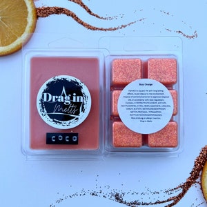 Rupauls Drag Race Inspired Wax Melts Coco- Boss Orange