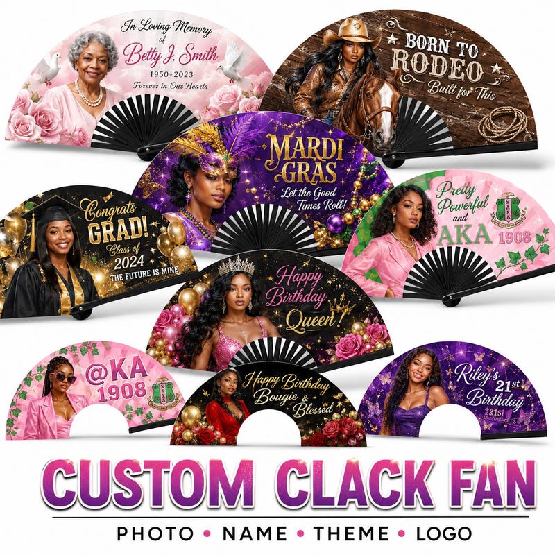 Custom Fans - Etsy